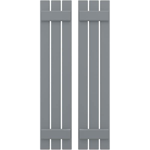 Ekena Millwork Americraft 3-Board, 2 Batten Exterior Real Wood Spaced Board-n-Batten Shutters, ARW101SB311X35CHH, PR ARW101SB311X35CHH - main